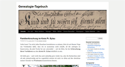 Desktop Screenshot of genealogie-tagebuch.de