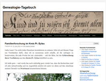 Tablet Screenshot of genealogie-tagebuch.de